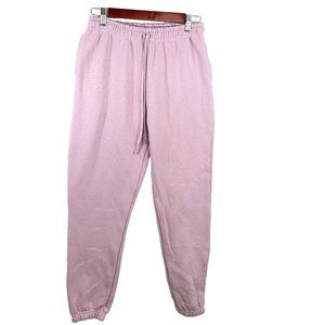 American Apparel Womens Joggers Size Small Sweatpants Pink Pockets Drawstring
